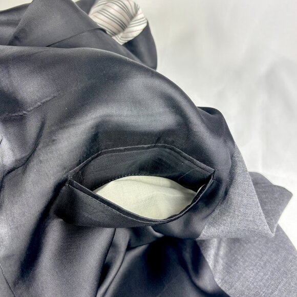 SALE! BURBERRY London Vintage Wool Blazer Black Classic Buttons Size 42R - Picture 15 of 15